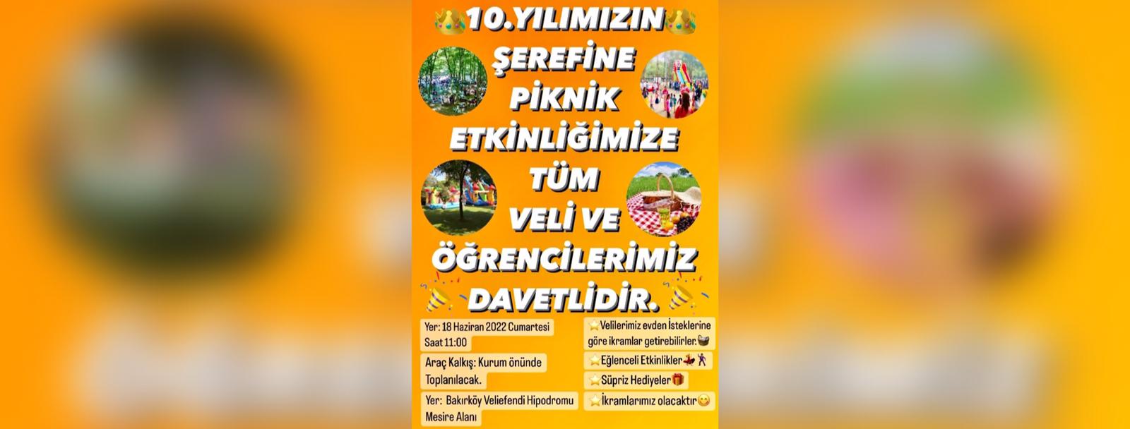 10.YILIMIZIN ŞEREFİNE PİKNİK ŞÖLENİMİZ